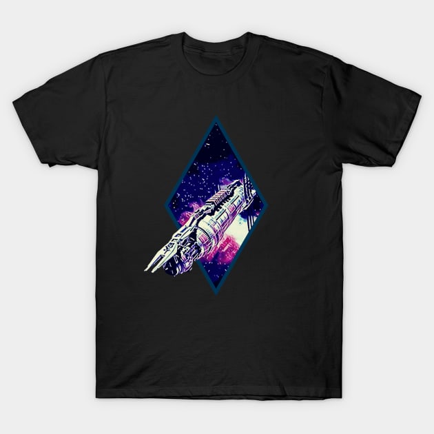 B5 - Last Best Hope for Peace - Space Station -  Black - Sci-Fi T-Shirt by Fenay-Designs